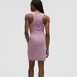 NWT Lululemon Ribbed Softstreme Slim-Fit Dress Size 12 in Lavender Lux